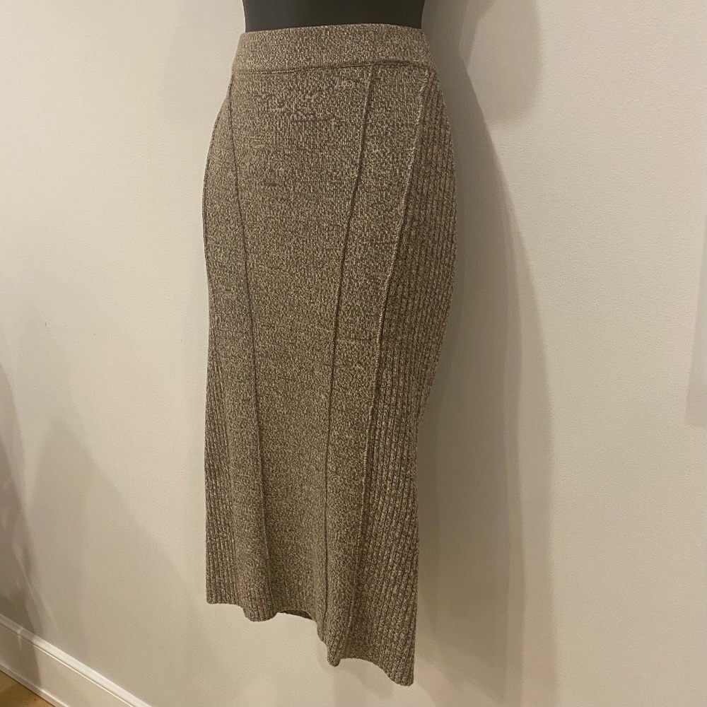New with Tags! Marc by Marc Jacobs Brown Heather Ribbed Knit Skirt Size Small - Picture 5 of 16
